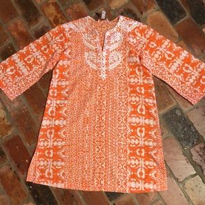 Oscar de la Renta embroidered neck tunic sz XS